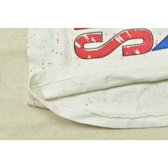 Vintage 1992 Super Bowl XXVI T-Shirt Magic Johnson T's Size XL White Black - Picture 6 of 8